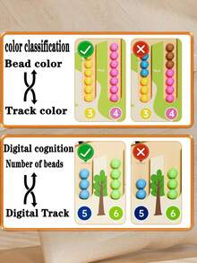 Magnetic Maze Tracking Game With Numbers And Pencil For Children, Montessori Educational Toy For Early Learning And Attention Training. Birthday Gift And Classroom Reward For Kids - Multicolor - View 7