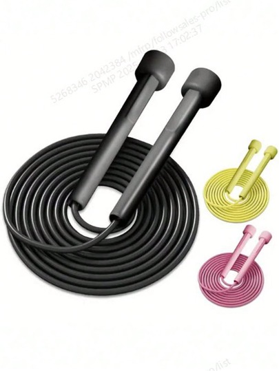 1 pieza Cuerda de saltar para adultos - Adecuada para deportes en interiores/exteriores, entrenamiento de fitness, ligera y duradera, longitud ajustable, deportes al aire libre, yoga fitness, ejercicio cómodo para perder peso y deportes al aire libre