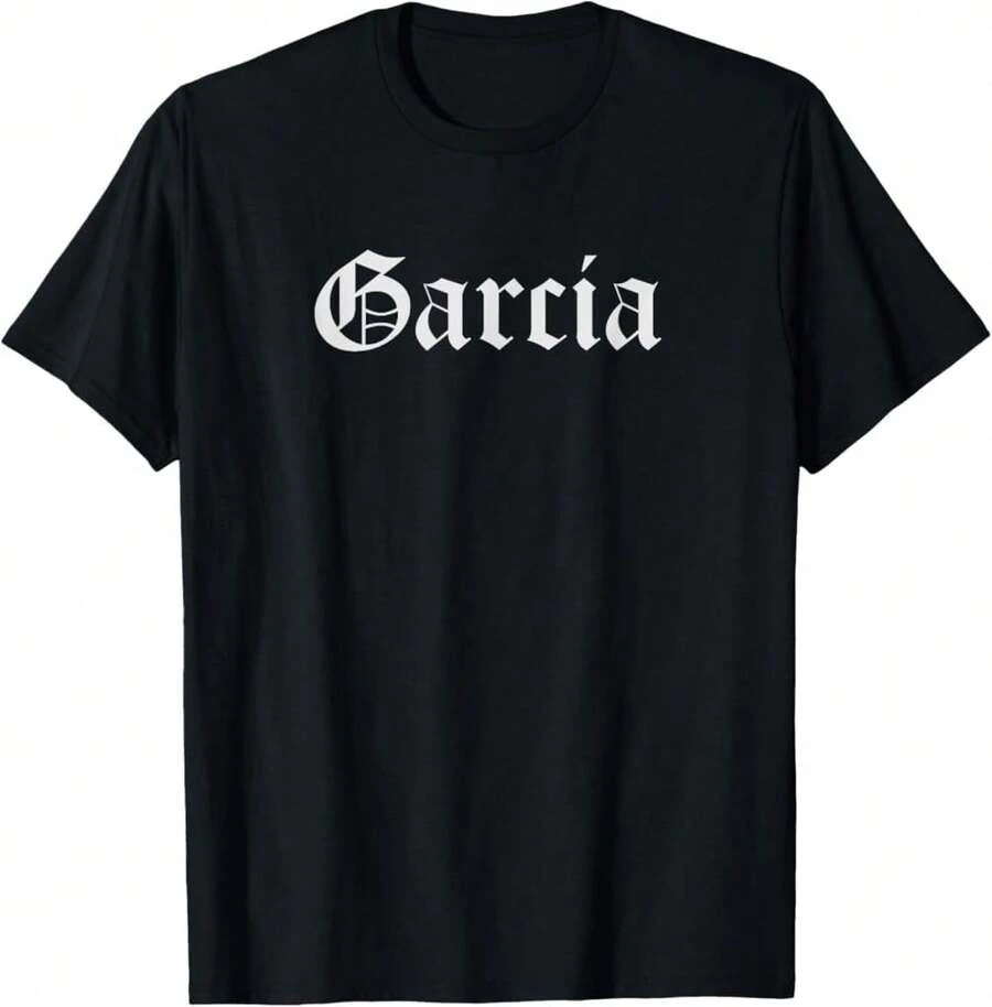 Garcia Shirt  Clothing For Men Lowrider Gift  T-Shirt Graphic T Men's T Shirts Cotton - Black - View 1