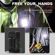 KENSUN 1pc Ultra Bright High Power Mini LED COB Flashlight, Dual Light Source, Type-C Rechargeable Multi-Function EDC Camping Emergency Light - As Shown In the Figure - View 8