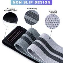 Faixa de Resistência para Exercícios, Faixa de Exercícios Nível 3, Conjunto de Faixa de Fitness Masculina e Feminina, Faixa para Quadril e Perna, Adequado para Fitness Familiar, Academia, Yoga, Pilates, Esporte, Academia, Exercícios em Casa, Tira de Academia, Faixas de Resistência