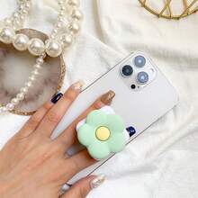 Flower Phone Stand | Waterproof PVC|, Multiple Color Flower Designs, Retractable Ring Stand With Makeup Mirror |, Multiple Cream Colors, A Phone Stand That Combines Fashion And Practicality Compatible With IPhone, Android Phone, Gift For Birthday, Family, Friends Push-Pull Phone Grip, Phone Holder, Phone Accessories - Multicolor - View 10