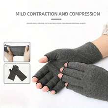 Gants demi-doigts respirants - fibre de polyester anti-dérapante et durable, convient pour la conduite, la fitness, les activités extérieures, la pêche et le combat - conception tricotée lavable en machine, disponible en noir, gris, rose et beige