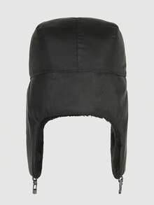 1pc Velvet Trapper Hat, Warm Ear Protection Waterproof Hunting Cap For Winter Winter Outfits