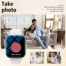 2025 New Silicone Strap Smart Watch With Multiple Sports Modes, Fitness Tracker, Pedometer, Wireless Call, Call Reminder/Rejection, Music Playback Control, Weather Forecast, USB Charging, Suitable For Men/Women