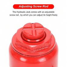 5 Tonne Bottle Jack - Portable Heavy Duty Car Lift For Cars, Trucks And Trailers Compact Design With High Lifting Capacity Ideal For Repairs And Maintenance - Red - View 8