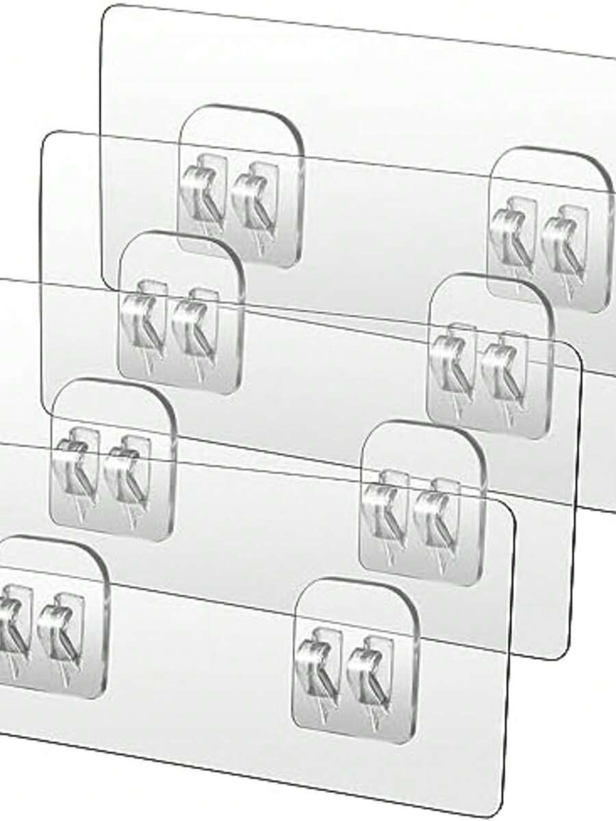 Ersatzduschkopfhaken mit Schraubgewinde, selbstklebend, Badezimmer Duschablage, Seifenschalenaufhängehaken ohne Bohren - Verschiedenfarbig - Übersicht 1