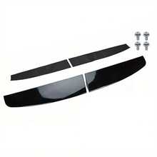 FOR  TRANSIT CUSTOM 2012-2020 GLOSS BLACK REAR TWIN BARN DOOR ROOF SPOILER - Black - View 10