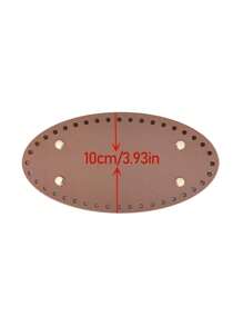 Pu Material Bag Base For Diy Hardware Leather Accessories, Oval Shaped Crossbody Bag Woven Bottom With Perforated Design, Multi-Purpose Stylish And Durable Padding For Comfort, Suitable, Daily Use, And Commuting, Compact And Portable For Travel, Perfect Gift For Fashion Lovers.