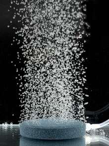 1 pieza Piedra de burbujas con opciones de diferentes tamaños, placa de burbujas para acuario, disco de oxígeno, generador de burbujas para pecera - Multicolor - Ver 1