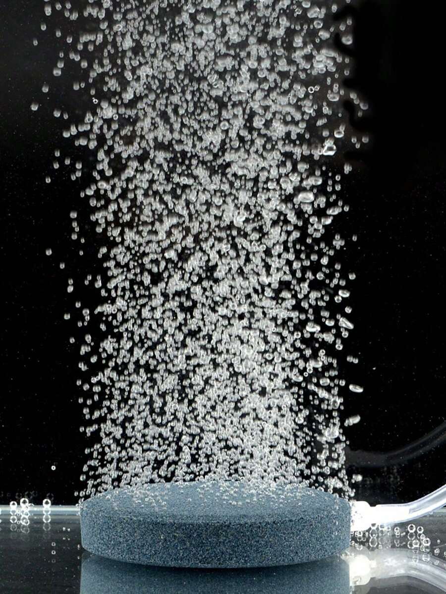 1 pieza Piedra de burbujas con opciones de diferentes tamaños, placa de burbujas para acuario, disco de oxígeno, generador de burbujas para pecera - Multicolor - Ver 1