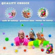30/60pcs Yaping Reusable Water Balls & Balloons - Mixed Color Outdoor Toys For Pool, Backyard Games, Kids & Adults, Summer Fun
