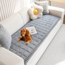 Mivnue Pet Couch Cover, Couch Covers For Dogs, Washable Dog Sofa Covers Couch Protector, Fuzzy Non Slip Couch Slipcover Pet Friendly (Brown, 27.6" X 59.1") - 淺灰色 - 查看 1