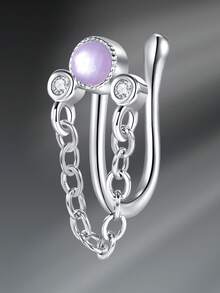 CIZME Fake Nose Rings Stainless Steel Gold Faux Septum Rings Dangle U Shaped Fake Nose Piercing Jewelry Non Piercing Septum Rings For Women Men Fake Lip Rings Ears Clip On Cartilage Earring - Fake Nose Ring - View 30