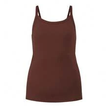 No Boundaries Ribbed Cami Top, Women's - mahogany - View 5