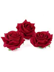 3 szt. spinki do włosów dla kobiet 2,7 cala, spinka do włosów z różą, broszka z różą, spinki kwiatowe dla kobiet, dziewcząt, na wesele, spinki do włosów, klamry do włosów, artykuły szkolne