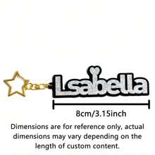 Customized Keychain Large Size Design Star Buckle Souvenir Birthday Gift Surprise Gift Graduation Season Back To School Season Travel Essentials