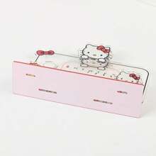 Sanrio 1 pièce Décoration de calendrier en acrylique Sanrio, affichage de bureau étudiant de dessin animé en stock, clips transparents mignons de calendrier, cadeau pour enfants et amis