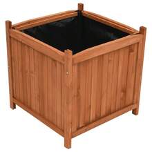 vidaXL Hochbeete 2 Stk. 50x50x50 cm Tannenholz - Braun - Übersicht 2