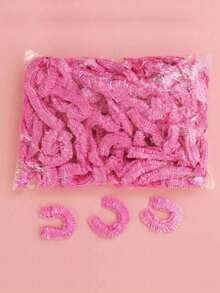 50/100 Peças Touca de Banho Grossa, Cobertura de Cabelo Impermeável para Mulheres, Capa para Cozinha, Tratamento de Beleza, Coloração de Cabelo, Tratamento de Óleo, Cobertura de Cabeça