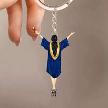 Personalized Graduation Acrylic Keychain Class Of 2025 - Multicolor - View 10