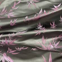 This Elegant Jacquard Satin Fabric, Floral Decorative Fabric And Fashionable Material Is Suitable For DIY And Interior Decoration