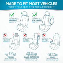 BDK PolyPro Car Seat Covers Full Set In Charcoal On Black – Front And Rear Split Bench For Cars, Easy To Install Cover Set, Accessories Auto Trucks Van SUV