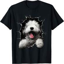 Old English Sheepdog T-Shirt - Black - View 1