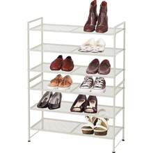 Simple Houseware 3-Tier Stackable Shoes Rack Storage Shelf, Bronze-Cll - White - View 5