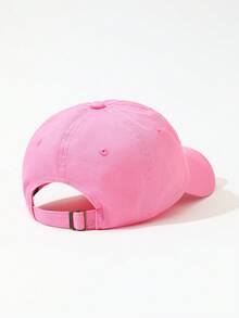 DareSee 1pc Women's Baseball Cap For Female 3D Embroidery Feature Top Kpop Snapback Sunscreen Sun Hat Soft And Breathable Sports Friend Gift Neutral Hat Pink Hat Street Music-Fest Y2K-Fest Back To School Autumn Winter Gifts - Pink - View 8