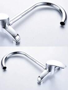 1pc 360 Rotation Faucet Brass Chrome Cold And Hot Water Power Swivel Kitchen Sink Mixer Tap Single Handle(Chrome, Black,Selectable)