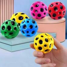 Pelota de rebote súper alta, pelota de rebote ultra alta, balón de ejercicio, balón de entrenamiento para atletas, pelota espacial colorida, juguete pelota de rebote para alivio del estrés (6cm) - Multicolor - Ver 3