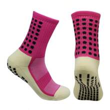 1 paire de chaussettes de sport antidérapantes pour le soccer/football, chaussettes de soccer/football pour adultes, chaussettes de sport pour la course, la randonnée, respirantes et rafraîchissantes