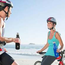 BOGI 17oz Insulated Water Bottle Double Wall Vacuum Stainless Steel Water Bottles, Leak Proof Metal Sports Water Bottle Keeps Drink Hot And Cold - Perfect For Outdoor Sports Camping Biking (Mint) - 1 包-黑色 - 查看 6