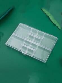 1pc Transparent 28-Compartment Jewelry Storage Box, Earrings, Rings, Ear Stud Box, Plastic Compartment Organizer Box For Bead, Rings, Jewelry, Screws, Handicraftstravel Essentials Vacation Summer Holiday Back To School School Stuff Bag For School Travel Bag For Women Makeup Bag For Travel - Multicolor - View 15