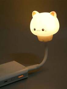 1 件可爱宠物 USB 夜灯，USB 插入式床头便携式可爱婴儿，遥控 LED 灯，适用于儿童、男孩和女孩的卧室装饰 - 暖白光 - 查看 5