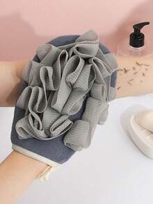 1 件装家用去角质浴巾，成人男女通用擦洗手套，用于清洁和去除污垢 - 彩色 - 查看 13