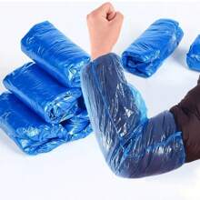 100pcs Disposable Arm Sleeves, Transparent Plastic Sleeves, Waterproof, Dustproof, And Oil Resistant Arm Sleeves