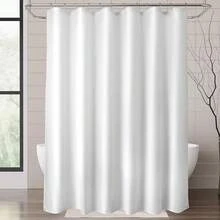 New Titanker Fabric Shower Curtain Liner Washable, 72 X 78 Inches, White Shower Liner Fabric With 2 Magnets, Polyester Long Bathroom Shower Curtain Liner Waterproof Soft Lightweight, White - 白色 72 英吋寬 x 78 英吋長(1 包) - 查看 8