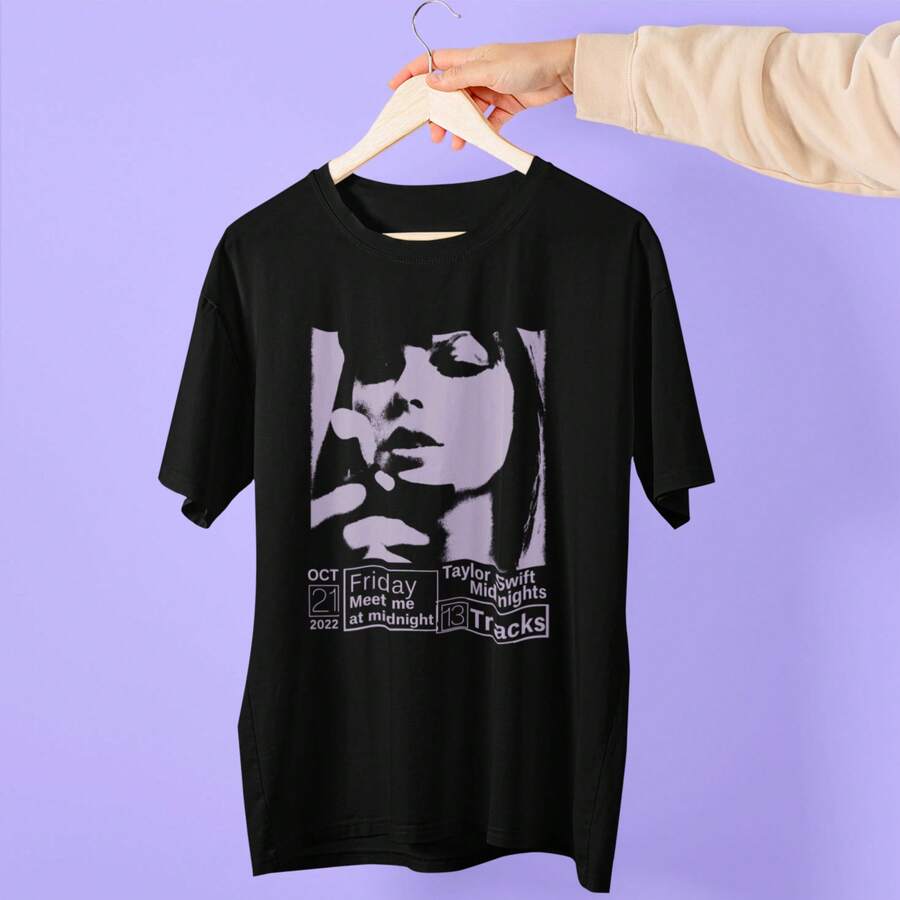 Swift Taylor Midnights T-Shirt [Unisex] - màu đen - Xem 1