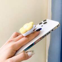 Flower Phone Stand | Waterproof PVC|, Multiple Color Flower Designs, Retractable Ring Stand With Makeup Mirror |, Multiple Cream Colors, A Phone Stand That Combines Fashion And Practicality Compatible With IPhone, Android Phone, Gift For Birthday, Family, Friends Push-Pull Phone Grip, Phone Holder, Phone Accessories - Multicolor - View 7