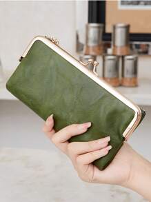 Retro Multifunktions faltbares Clip Lang Münzbörse 2025 Neue tragbare vielseitige Mehrfach-Kartenfach Frauen Smartphone Tasche Geldbörse