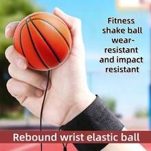 1pc 6cm Wrist Bounce Back Ball, Wrist Strap Attached, Toss & Rebound, Bouncy Ball Game For Boys, Indoor Outdoor Court Yard Interactive Game With Friends - Multicolor - View 3