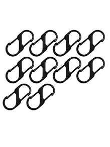 20/10pcs Sturdy And Reliable S-Shaped Hooks - Double Opening Design, Flexible And Easy To Use, Multifunctional Decorative Hook, Suitable For Outdoor And Daily Carry, Various Packaging Zippers For Luggage Decoration Fixing