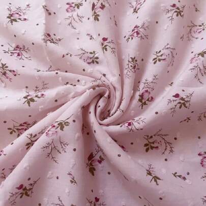 One Piece Of Floral Jacquard Fabric, Chiffon Fabric, Soft And Comfortable, Designer Diy Fabric
