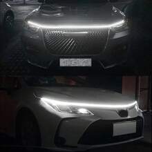 Car Hood Led Strip,5FT Led Strip Lights For Car Hood,Car LED Lights Flexible LED Hood Light Strip Engine Hood Guide Decorative Light Bar, Waterproof Hood Beam Light Strip - star scan-white - 查看 6