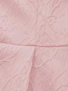 Vestido sin tirantes elegante y romántico para citas de verano Floreya, vestido ceñidor de cintura de alta gama con Charm, ajuste delgado casual, para la temporada de bodas - Rosa - Ver 9