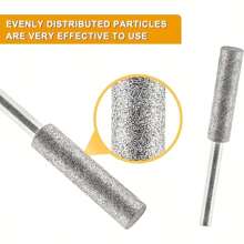 10pcs Diamond Saw Blade Sharpener Set, With Titanium Coated Alumina Grinding Drill Bits, Rotary Tool Burr Stone Suitable For Chainsaw, Jade, Glass, Metal, Wood Sharpening - Non-Electric Power Mode