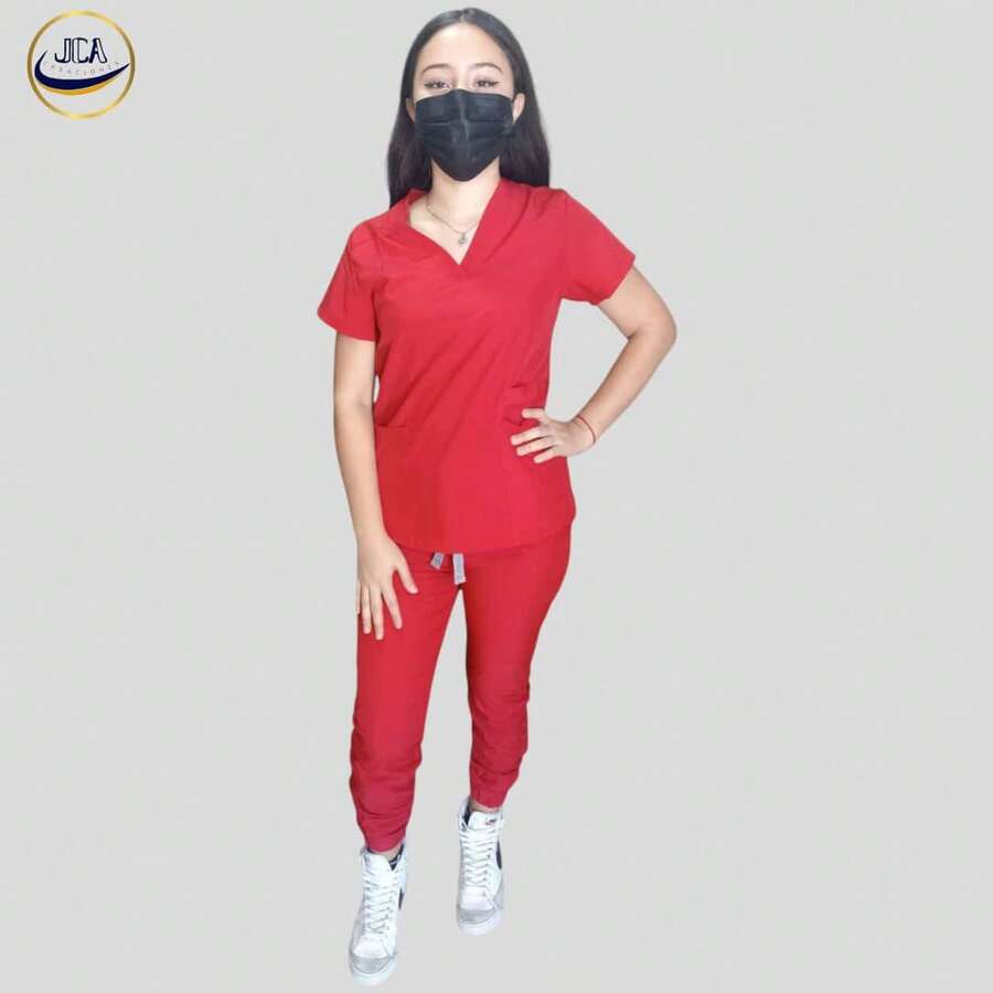 Scrub Sets - Red - View 1