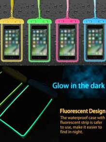 Große wasserdichte Tasche - Hält Ihr Telefon trocken und unter Wasser! Perfekt für Wassersportarten, Strände, Schwimmen, Surfen und Rafting. Bietet umfassenden Schutz für Ihr Telefon, geeignet als Reiseaufbewahrungstasche, Kosmetiktasche